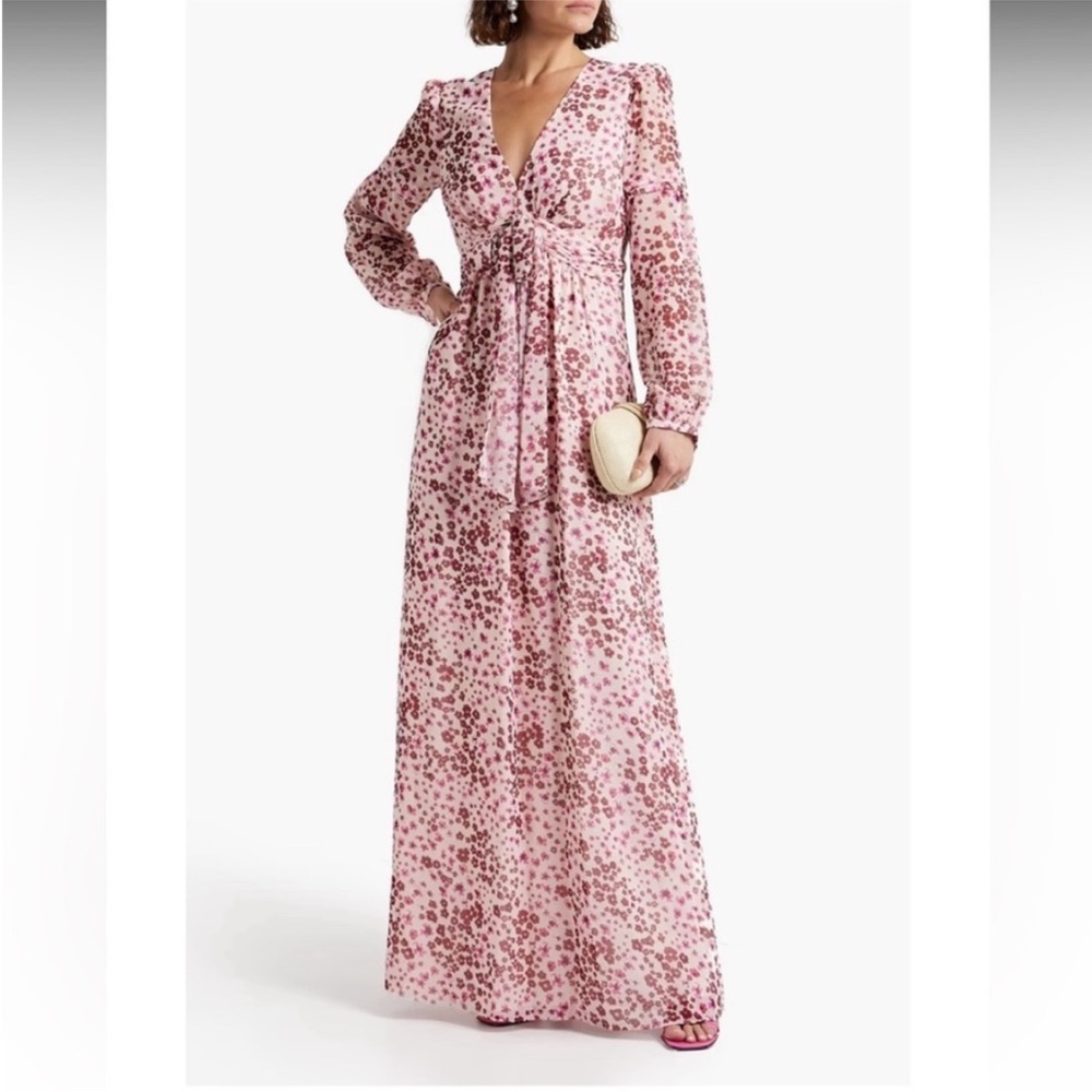 Rachel Zoe Pink Floral Long Sleeve Dress